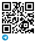 Просканируйте QR код для мессенжера Telegram